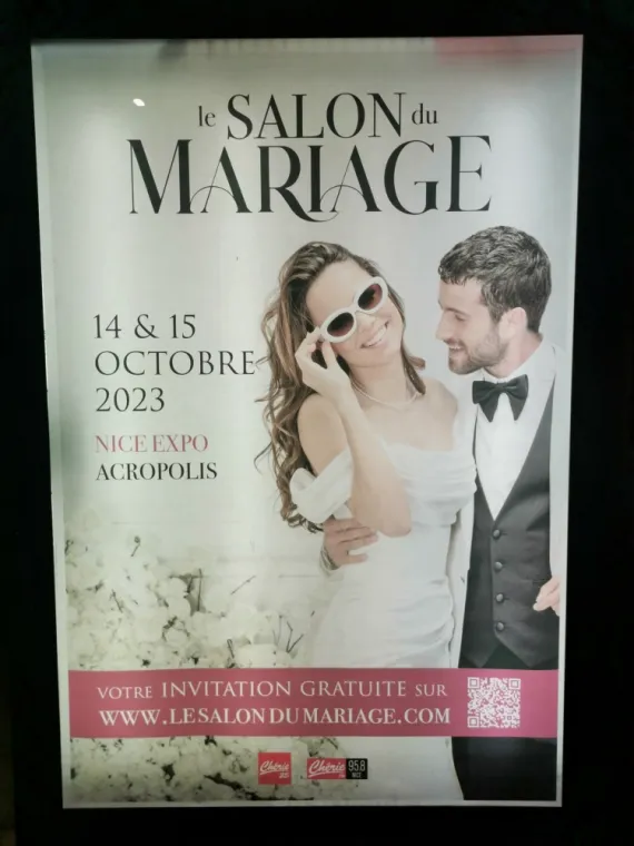 Salon du mariage bientôt sur Nice le 14 et 15 Octobre.