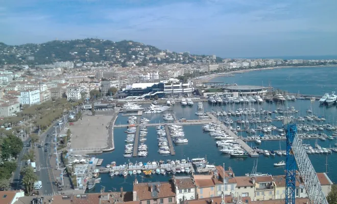 Cannes vu de la tour.